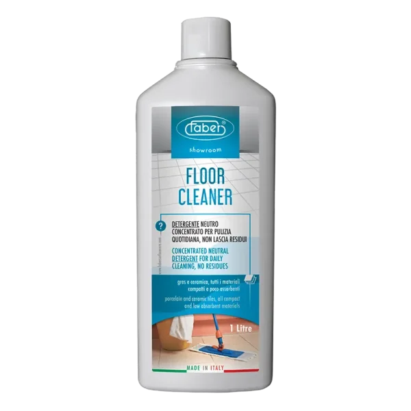 חומר ניקוי FLOOR CLEANER של Faber Chimica – חומר לניקוי גרניט פורצלן מט באופן יומיומי ולתחזוקה שוטפת, ללא משקעים שומניים ושאריות דביקות