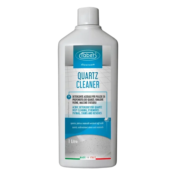 חומר ניקוי QUARTZ CLEANER של Faber Chimica – פתרון ייחודי ל־הסרת כתמים משיש קיסר, לניקוי בטוח ויעיל של משטחי קוורץ