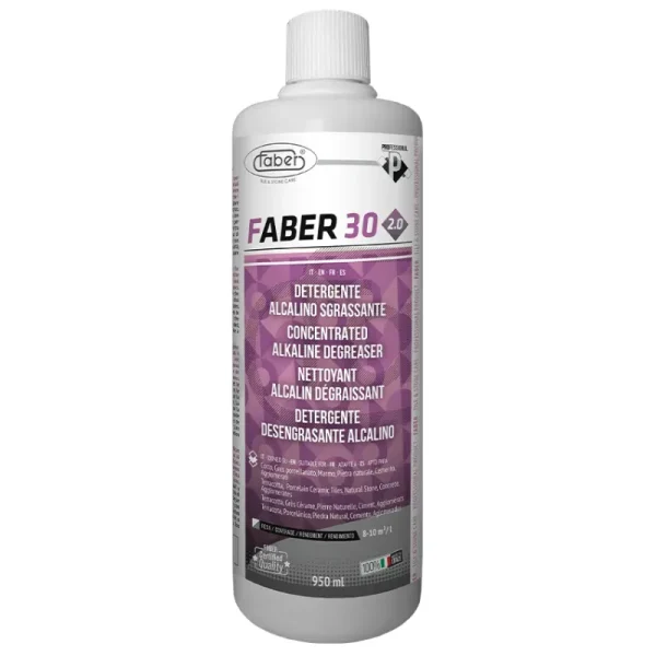 FABER 30 חומר ניקוי אלקלי מרוכז לניקוי עמוק של קוורץ פורצלן וגרניט